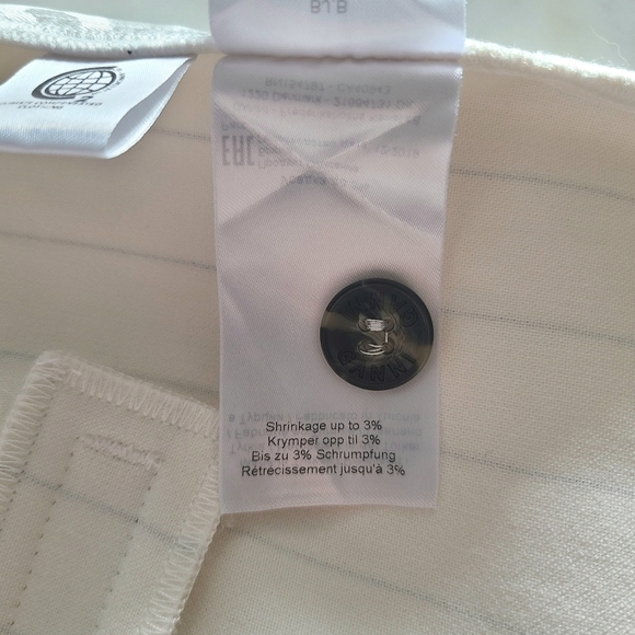 GANNI Striped Tapered Pants, Size 8, White | Black, NWOT - Picture 10 of 16